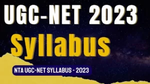 UGC NET Syllabus in Hindi 