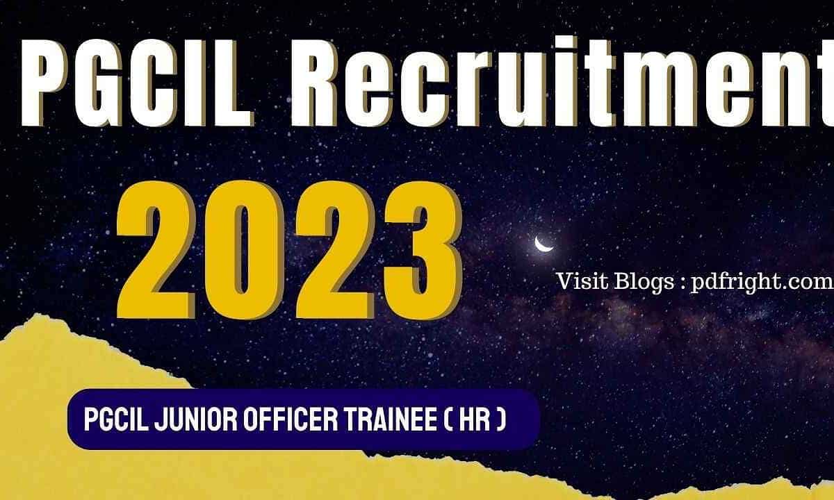 PGCIL Junior Officer Trainee 2023