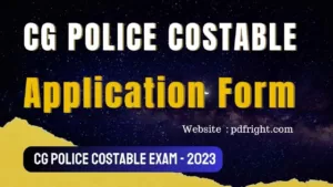 Chandigarh Police Constable Online Form 2023